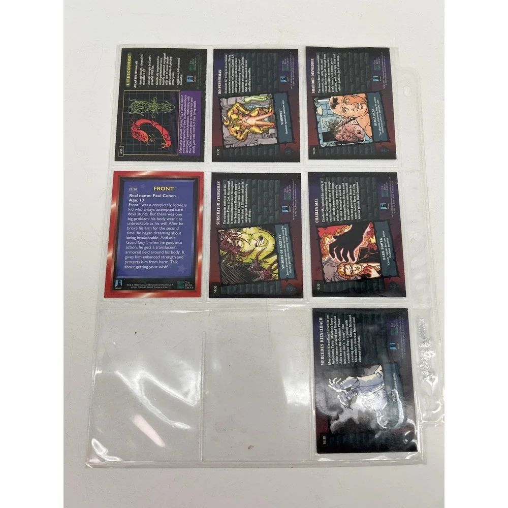 1993 The River Group Defiant Comics Plasm Zero Holographic Trading Card Lot